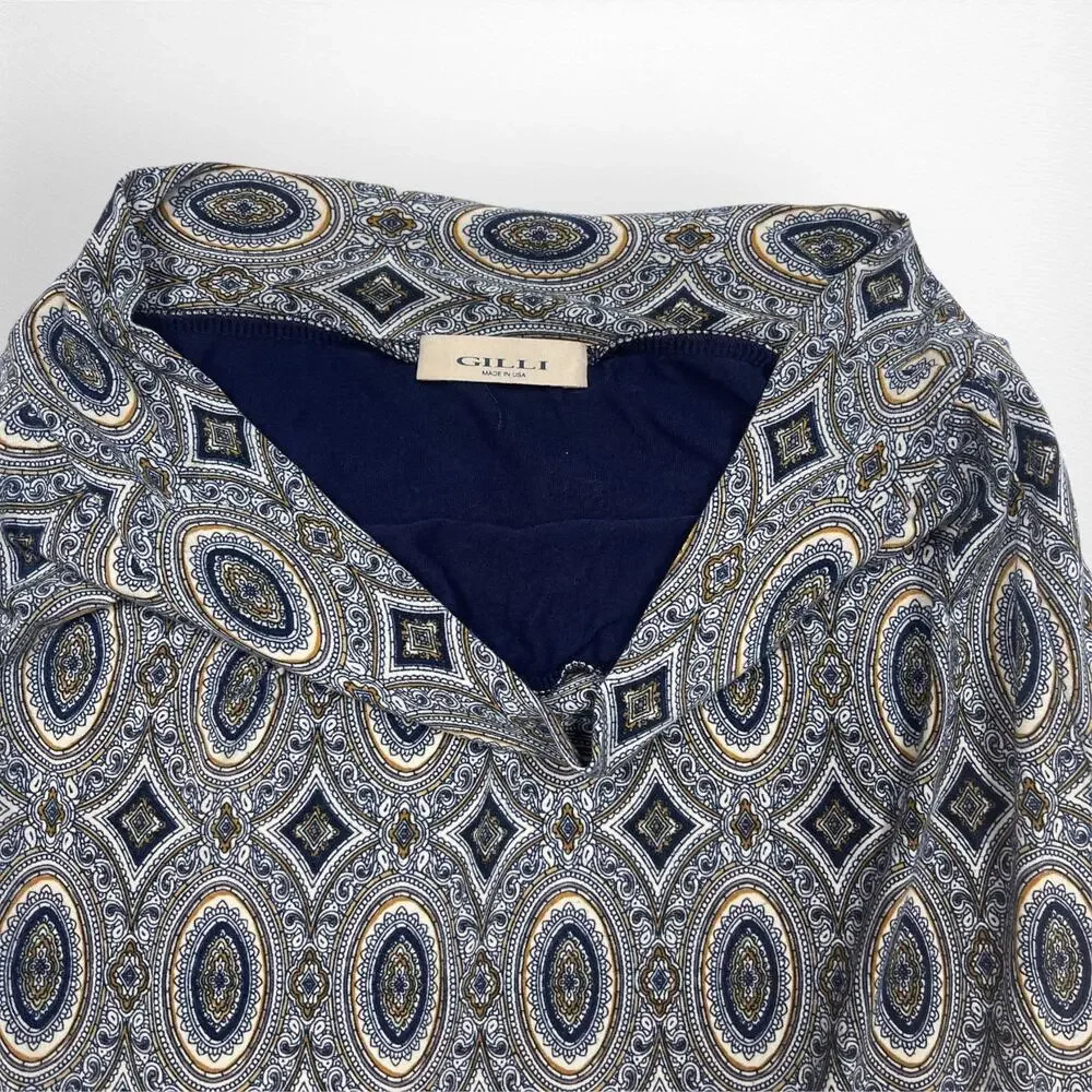 GILLI New York Geometric Design Pencil Skirt Lined‎ Size Small